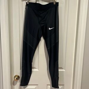 NIke Pro Elite Power Speed Tights Sz L Track Field Running Black